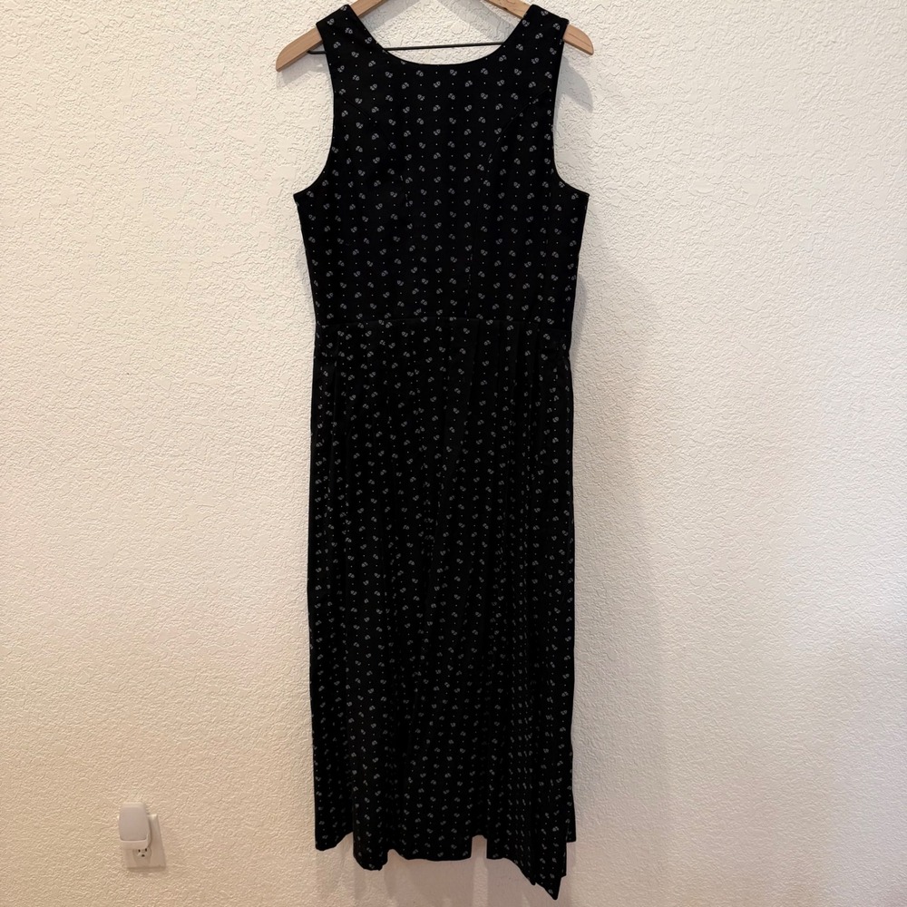 Thalbauer Design Austrian Dirndl Black Heart Print Trachten Midi Jumper Dress 44 - Picture 6 of 9